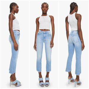 💕MOTHER💕 The Insider Crop Step Fray Jeans ~ Limited Edition 28 NWOT